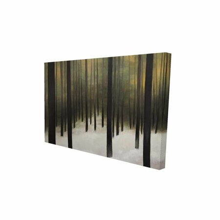 FONDO 12 x 18 in. Silent Forest-Print on Canvas FO2786381